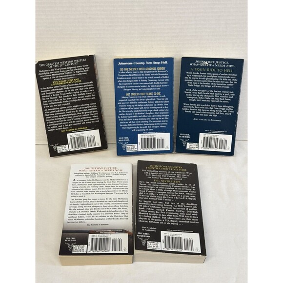 Book Lot Of 5 William W Johnstone Mountain Man  American West Series Paperback - Picture 2 of 7